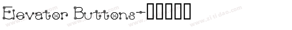 Elevator Buttons字体转换
